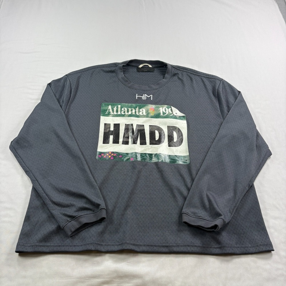 HMDD Shirt Mens Small Gray 1996 Atlanta Olympics Graphic Long Sleeve Streetwear